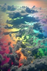 Flying through a rainbow